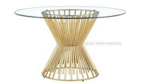 Glory - DT344 Gold Dining Table